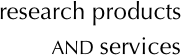 research products and services